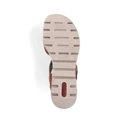 Women'S Wedge Sandals Chestnut Brown Ladies Heeled Shoes