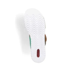 New Women'S Wedge Sandals Leaf Green Ladies Heeled Shoes
