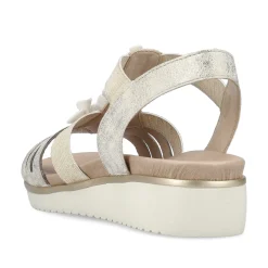 Clearance Women'S Wedge Sandals Light Beige Ladies Heeled Shoes