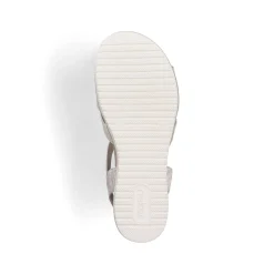 Clearance Women'S Wedge Sandals Light Beige Ladies Heeled Shoes