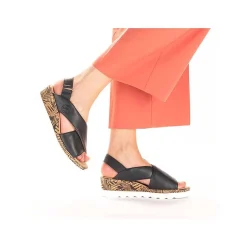 Best Women'S Wedge Sandals Navy Blue Ladies Heeled Shoes