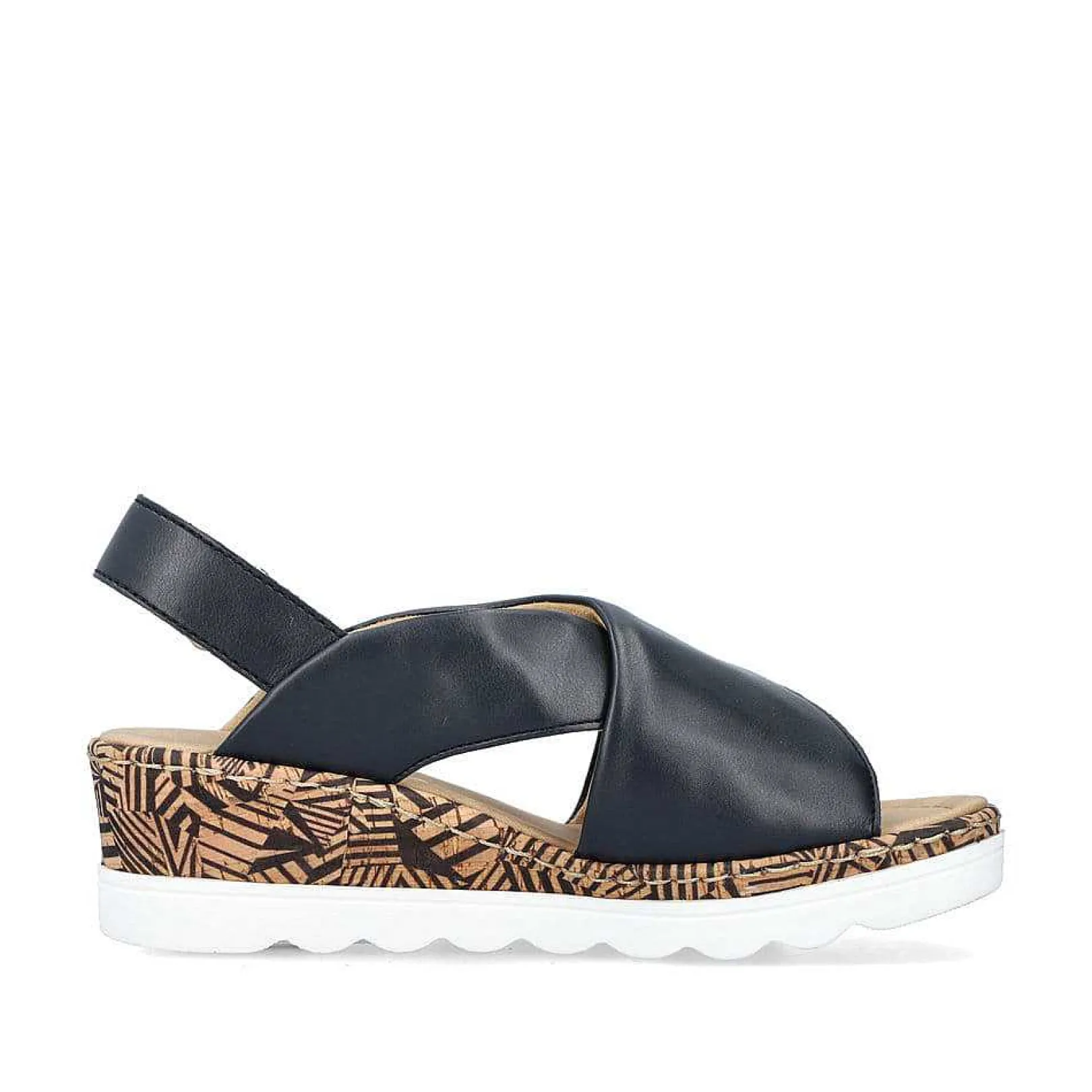 Best Women'S Wedge Sandals Navy Blue Ladies Heeled Shoes